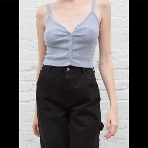 Brandy Melville Gray Zelly tank top